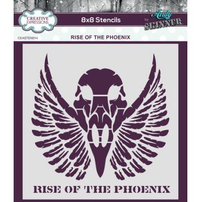 Creative Expressions Andy Skinner Stencil - Rise Of The Phoenix